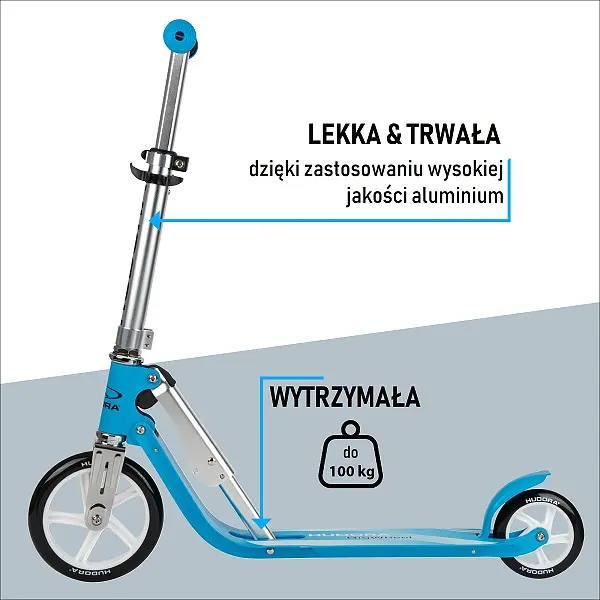 Самокат Hudora Little Big Wheel синий (14202) - фото 6
