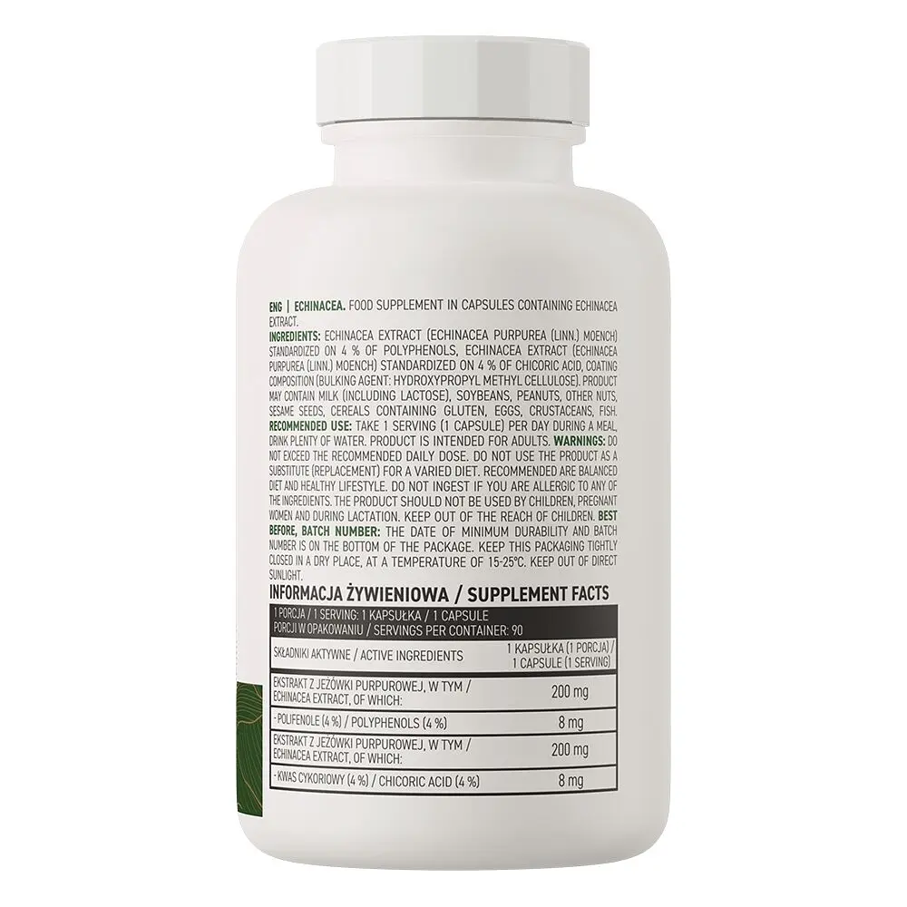 Екстракт ехінацеї Vege Echinacea, 90 капсул для зміцнення імунної системи OstroVit vit0004245 - фото 2