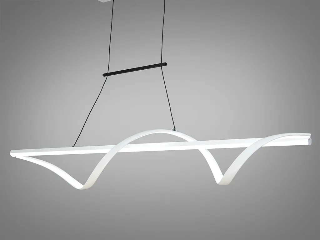 Люстра стельова LED Diasha 2362-120WH, 50W, біла, регульована висота 50-90 см, сучасний стиль для вітальні - фото 3