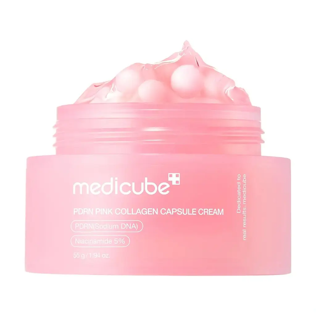 Капсульний крем з колагеном і полінуклеотидами Medicube PDRN Pink Collagen Capsule Cream 55 мл - фото 2
