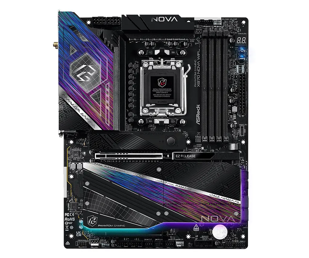 Материнська плата ASRock X870 Nova WiFi Socket AM5