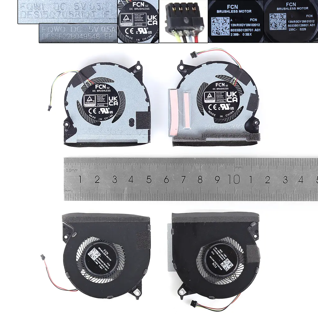 Вентилятори для Asus ROG Ally 2023 RC71L, (пара L+R, 13NR0GY0M01012, 13NR0GY0M02012) - фото 3