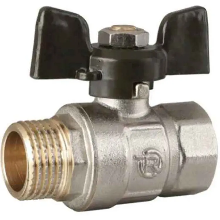 Кран кульовий Reiger+ 3/4" ЗВ метелик (+)