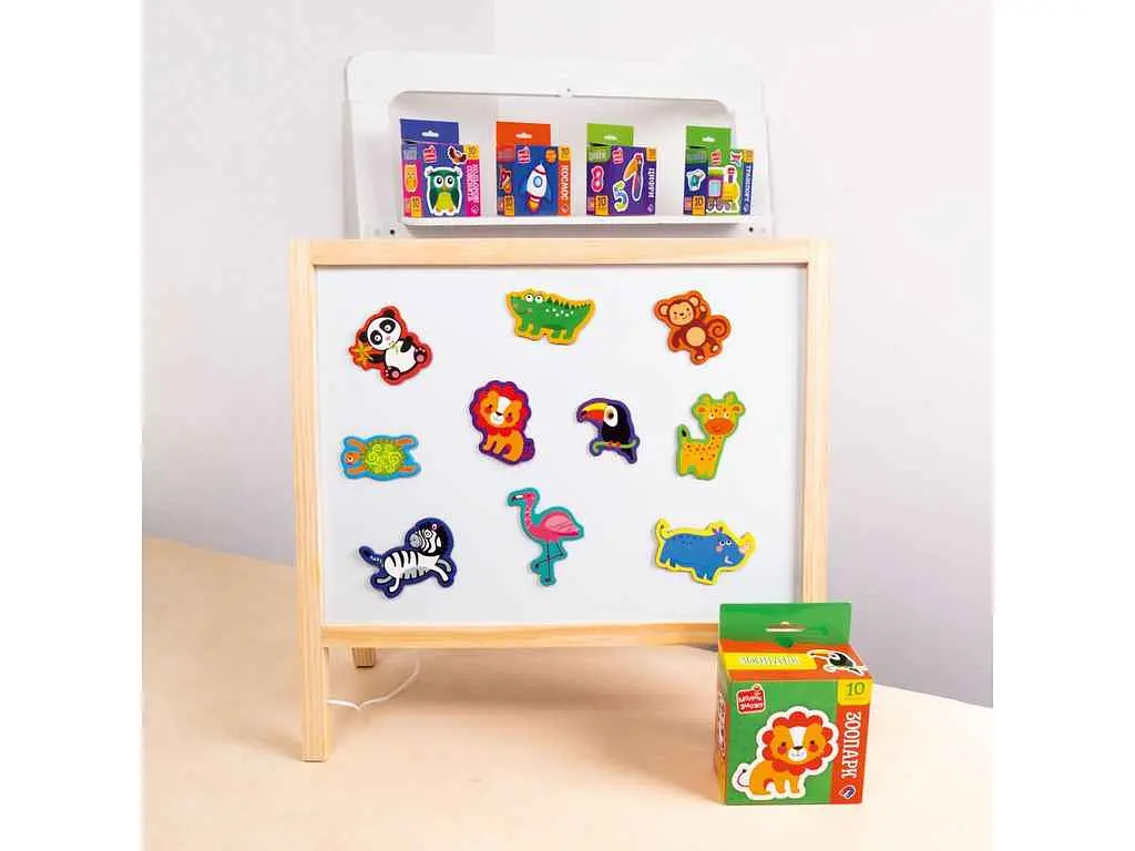 Гра розвиваюча VLADI TOYS "Зоопарк" набір магнітів VT3106-39 - фото 2
