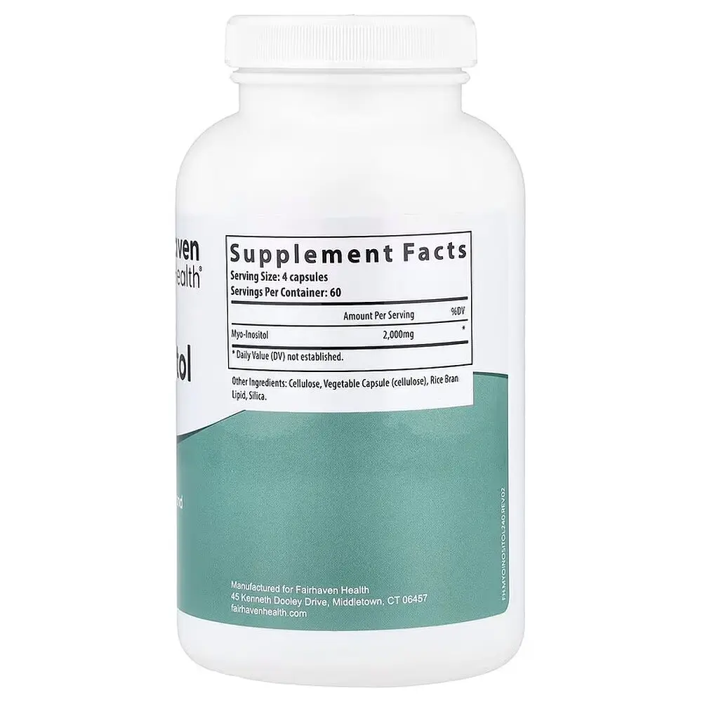 Міо-інозитол Fairhaven Health Myo-Inositol, 240 капсул для підтримки гормонального балансу - фото 2