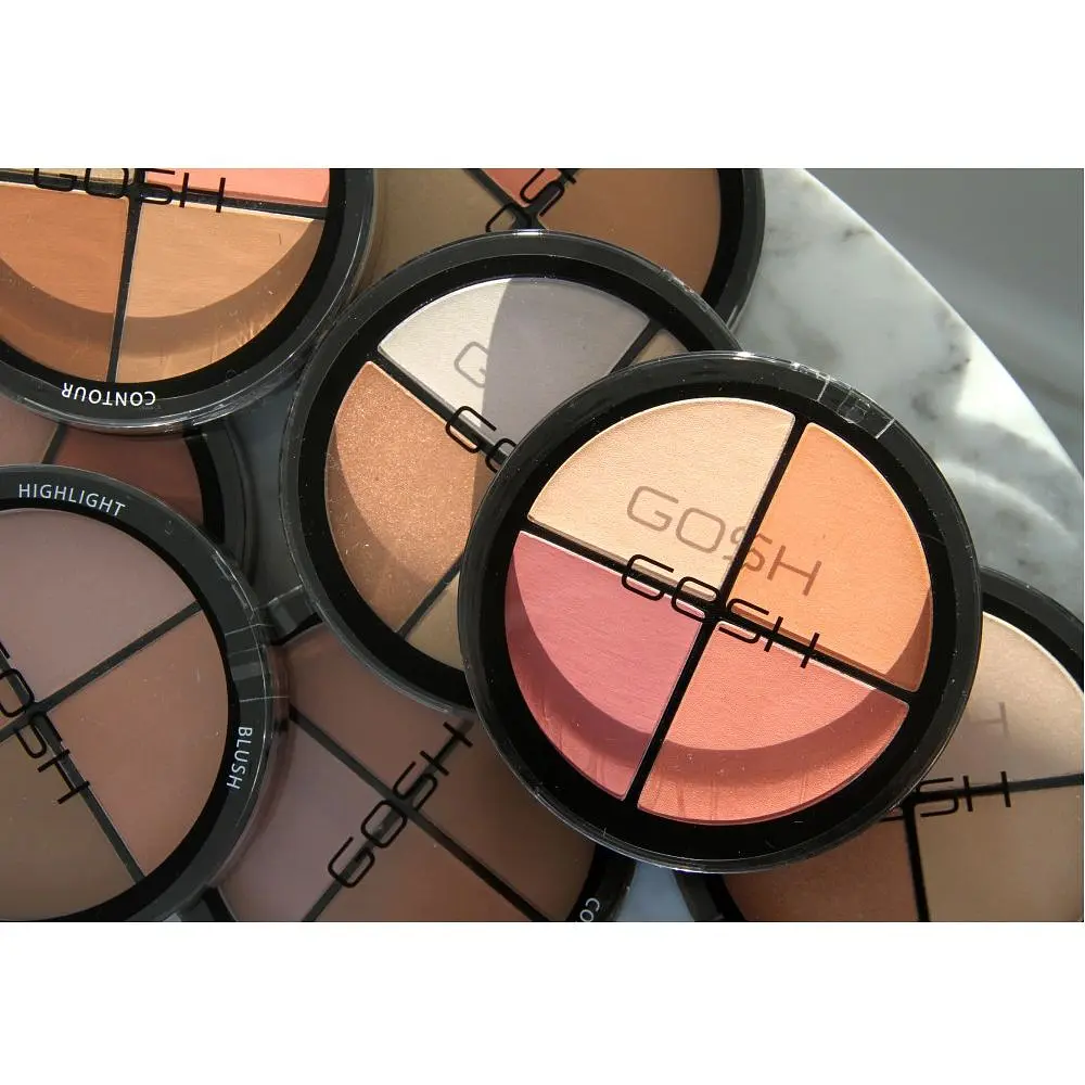 Палетка для контуринга Gosh Strobe'n Glow Kit 002 (blush) 15 г - фото 3