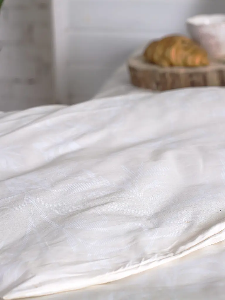 Комплект постільної білизни Ecotton полуторний 150х215 см білий із орнаментом (20-0709White) (19580) - фото 7