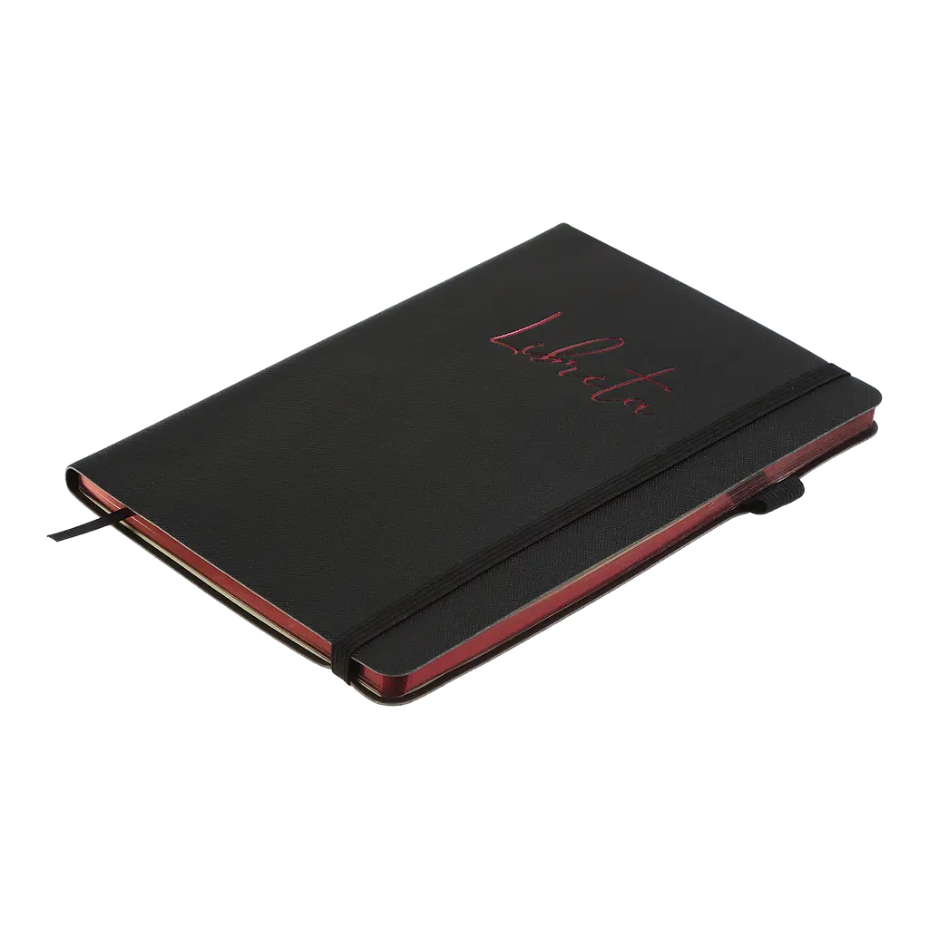 Блокнот діловий Buromax Libreta А5 96 арк. без лініювання обкладинка штучна шкіра чорний (BM.295017-01) - фото 3