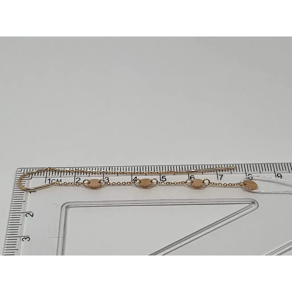 Золоті сережки-протяжки Tango. 580124 - фото 4