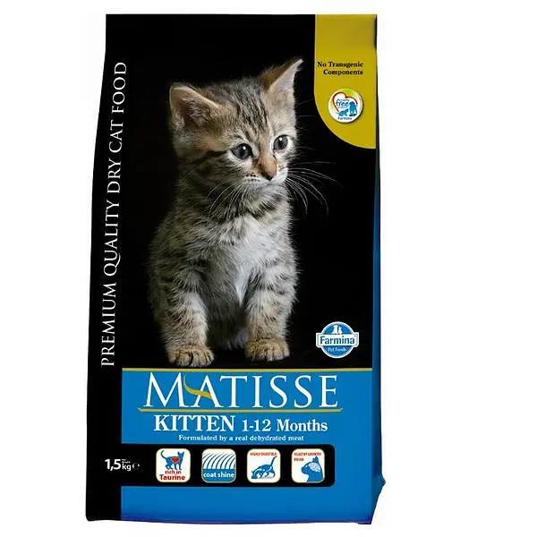 Сухий корм Farmina Matisse Kitten для кошенят, вагітних та годуючих кішок, з куркою, 1.5 кг