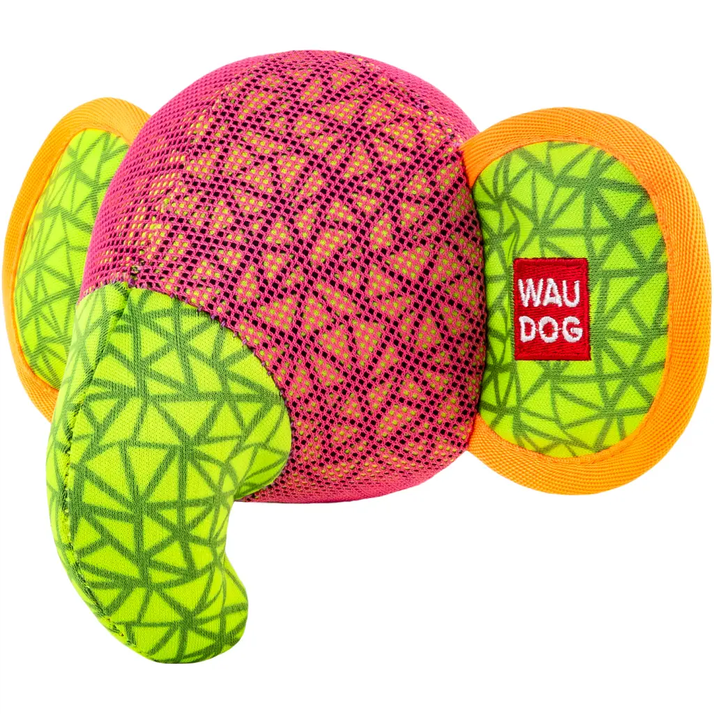 Іграшка для собак WAUDOG Fun Слон 20х14 см рожева (62047) - фото 2