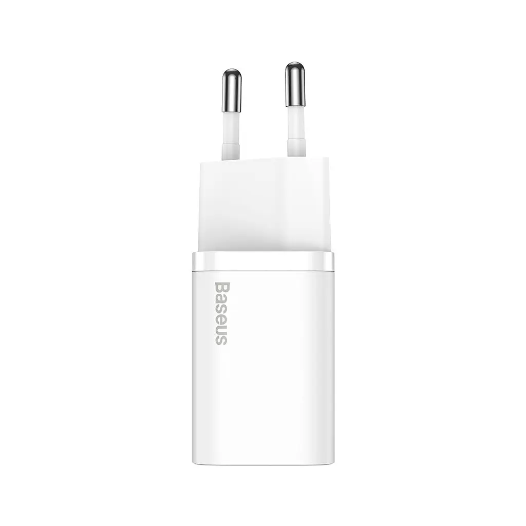 Зарядний пристрій Baseus Super Si швидке заряджання 1xUSB-C білий (CCSP020102) - фото 3