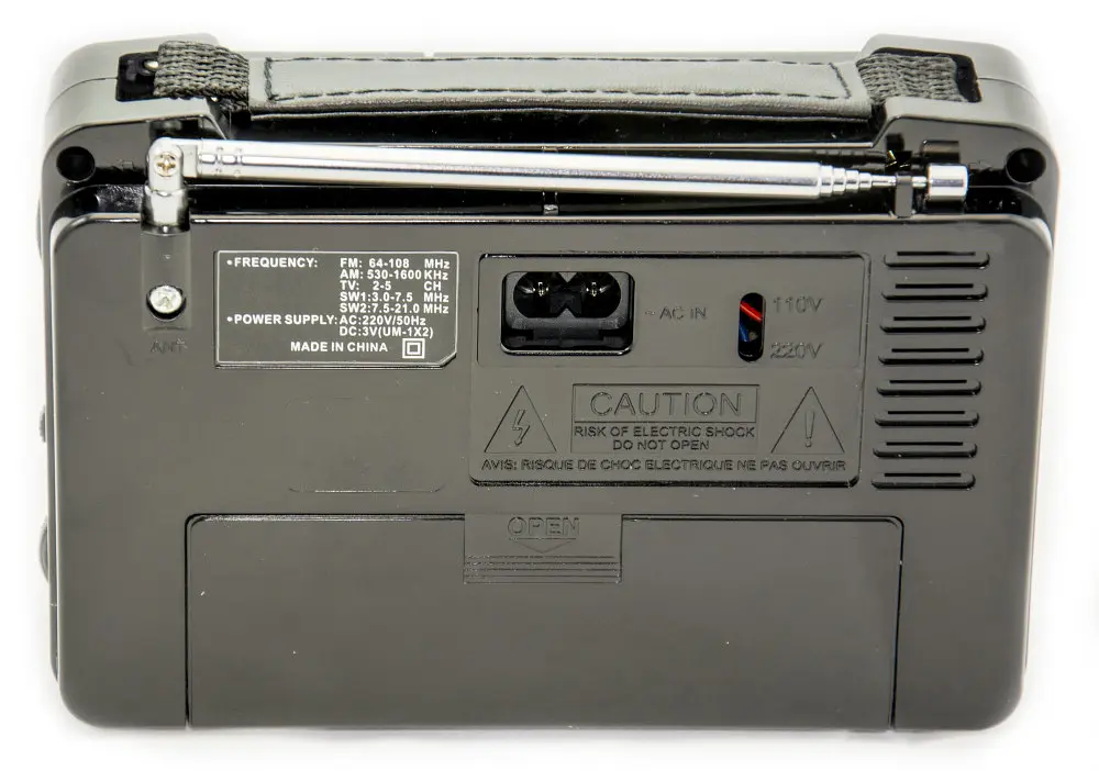 Радіоприймач GOLON RX-A07AC, портативний, з акумулятором, FM/AM/SW діапазони, телескопічна антена - фото 3