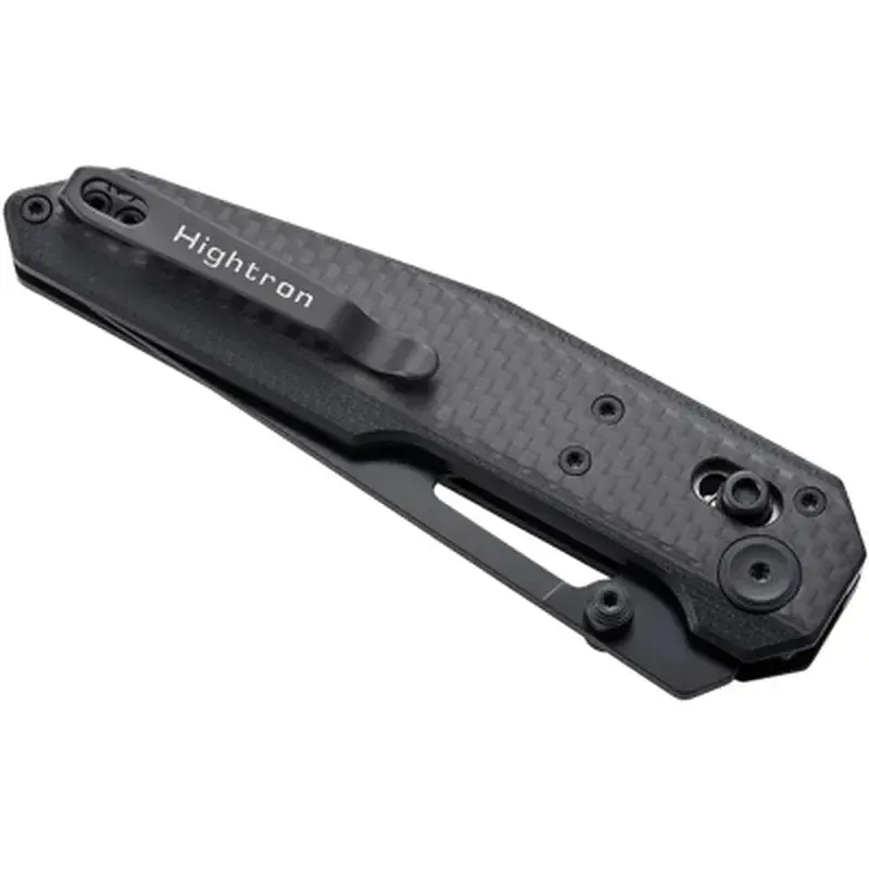 Ніж Hightron Sharplyn, 14C28N, G10 + CF, чорний, чорний клинок (HK01BLK) - фото 6