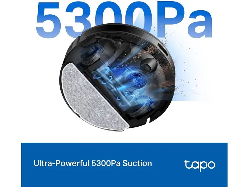 Робот-пилосос з вологим прибиранням TP-LINK Tapo RV20 Max Plus - фото 5