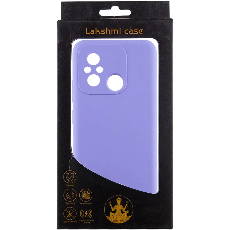 Чохол Lakshmi Silicone Cover Full Camera (AAA) для Xiaomi Redmi 12C Бузковий / Dasheen - фото 5