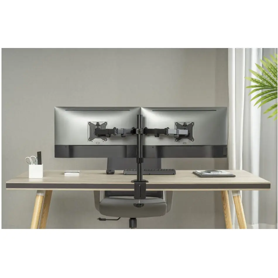 Кронштейн настільний для двох моніторів 17-32 дюйми OfficePro OPSMA-102 Black - фото 15