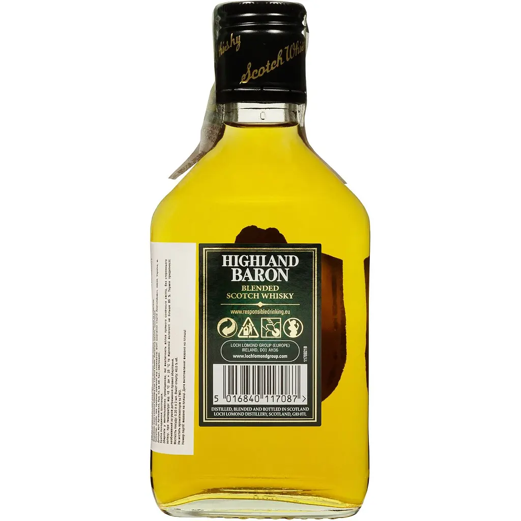 Віскі Highiland Baron Blended Scotch 40% 0.2 л - фото 2