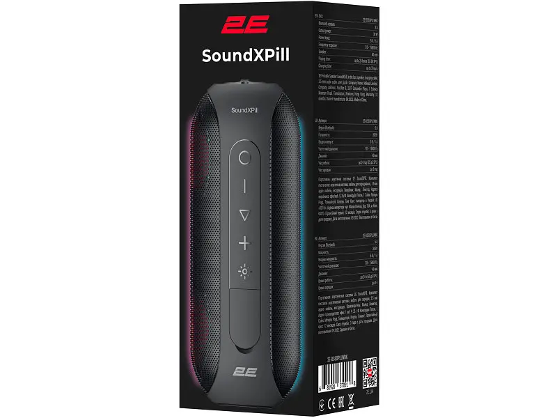 Портативні колонки 2E SoundXPill TWS Black (BSSXPLLWBK) - фото 9
