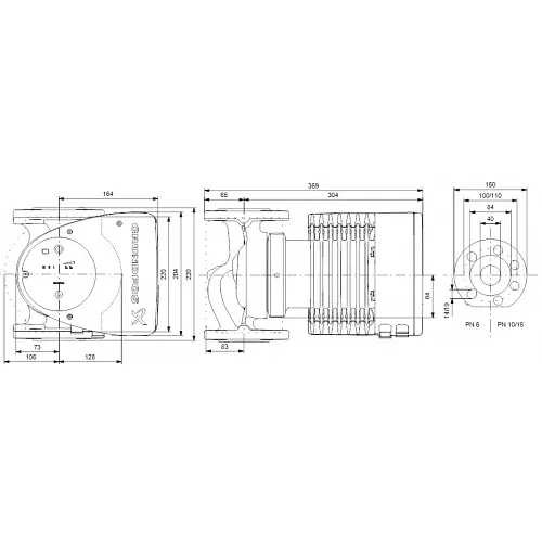 Циркуляційний насос Grundfos Magna1 40-80 F 220 (99221303) - фото 2