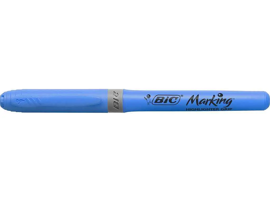 Текстовиділювач BIC "Grip", блакитний 12шт bc811931