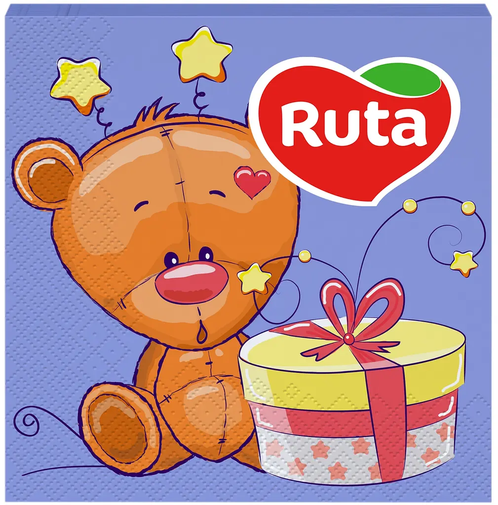 Бумажные салфетки Ruta Сказка, двухслойные, 33х33 см, 20 шт., в ассортименте - фото 2