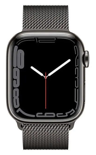 Смарт-годинник Apple Watch Series 7 GPS + Cellular 45mm Graphite Stainless Steel with Graphite Milanese Loop [MKJJ3] [62626] - фото 2