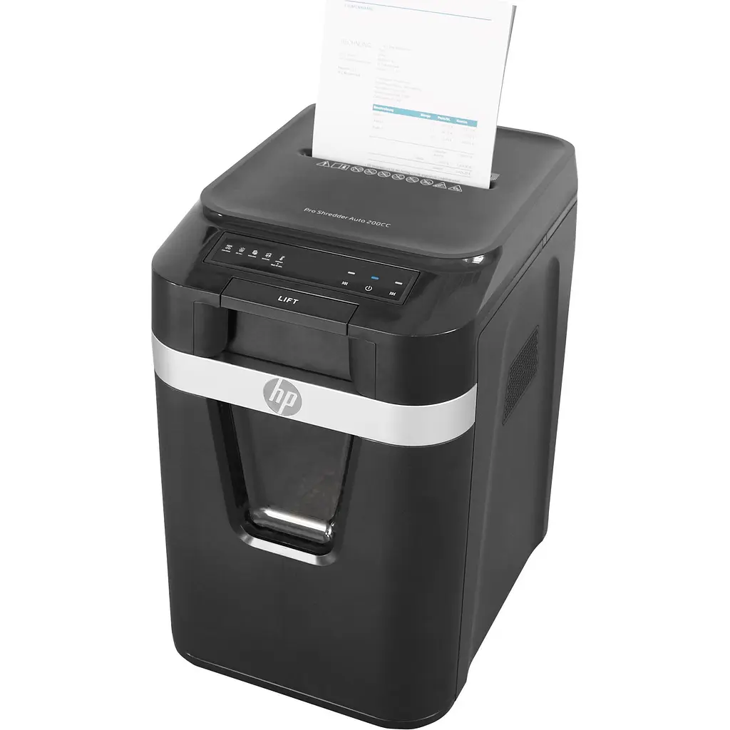Шредер HP Pro Shredder Auto 200CC Black (2820) [159570] - фото 3