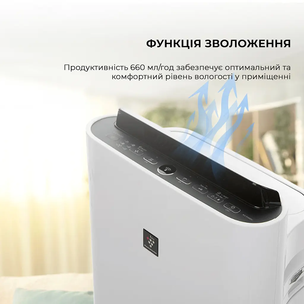 Очищувач повітря з функцією зволоження Sharp KC-D60EUW - фото 11