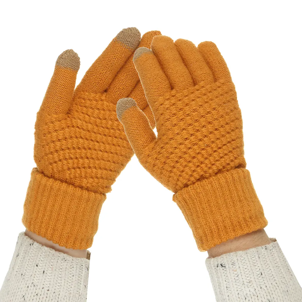 Рукавички для сенсорних екранів з плетінням ArmorStandart Braid Camel (ARM59883) - фото 2