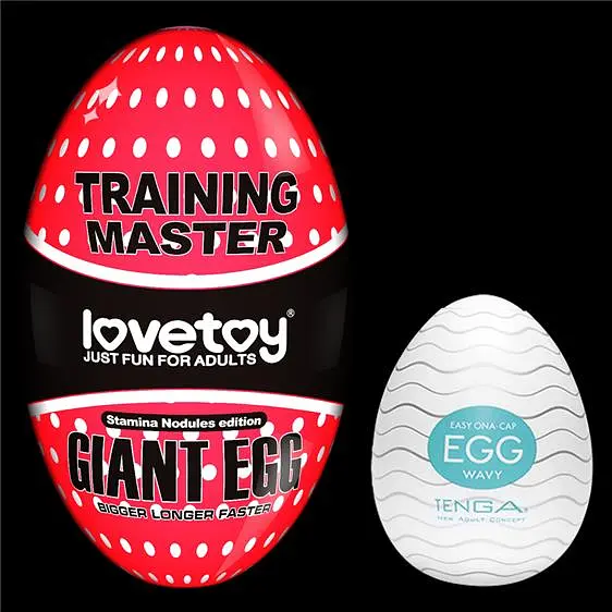 Мастурбатор Traning Master Giant Egg Masturbator Red - фото 3