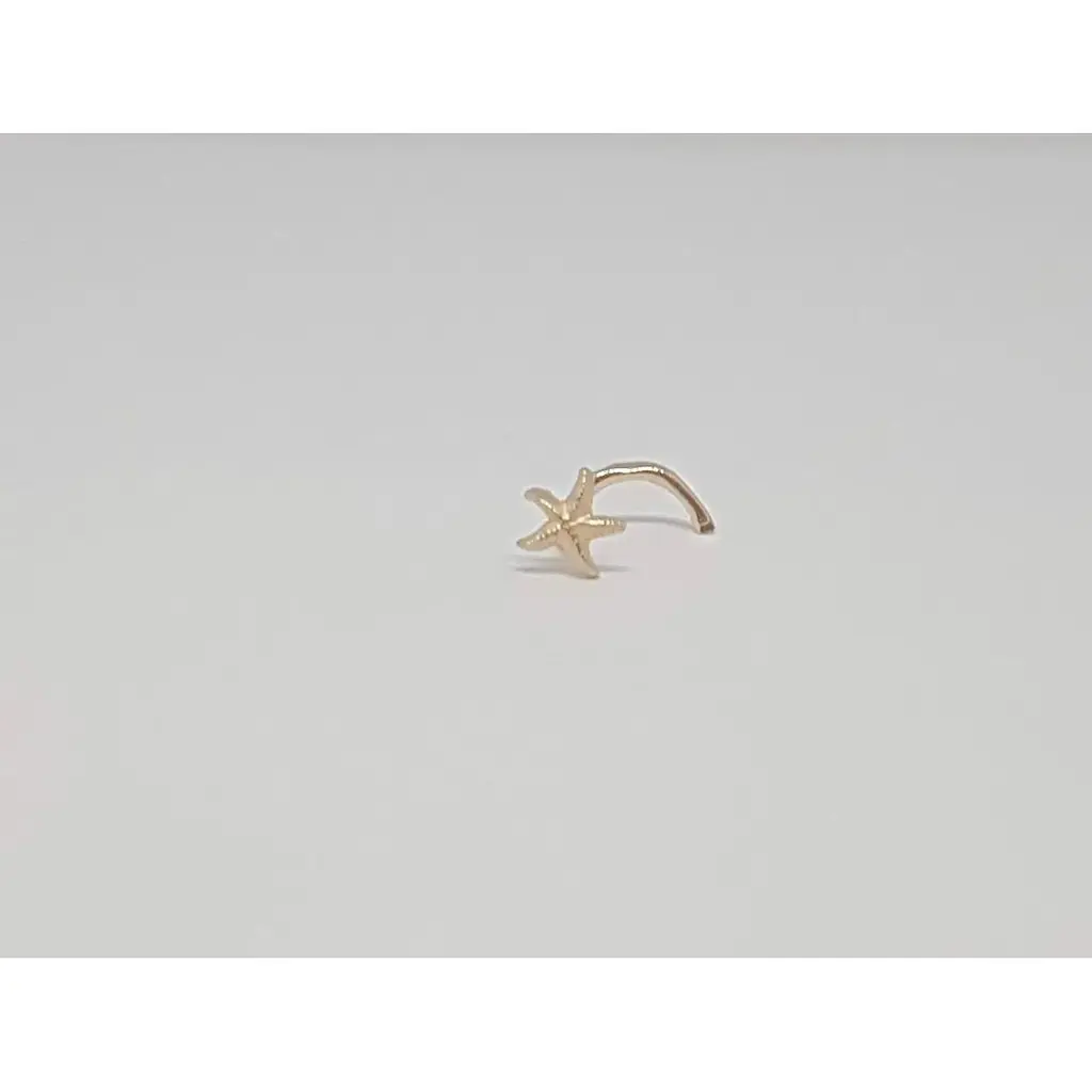 Золота сережка-пірсинг Dear в ніс Dear. 1025 - фото 3