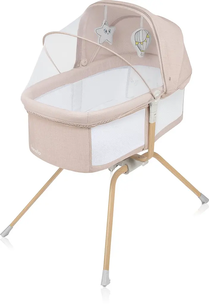 Кроватка детская приставная Lionelo Malin Evo Beige Natural - фото 4