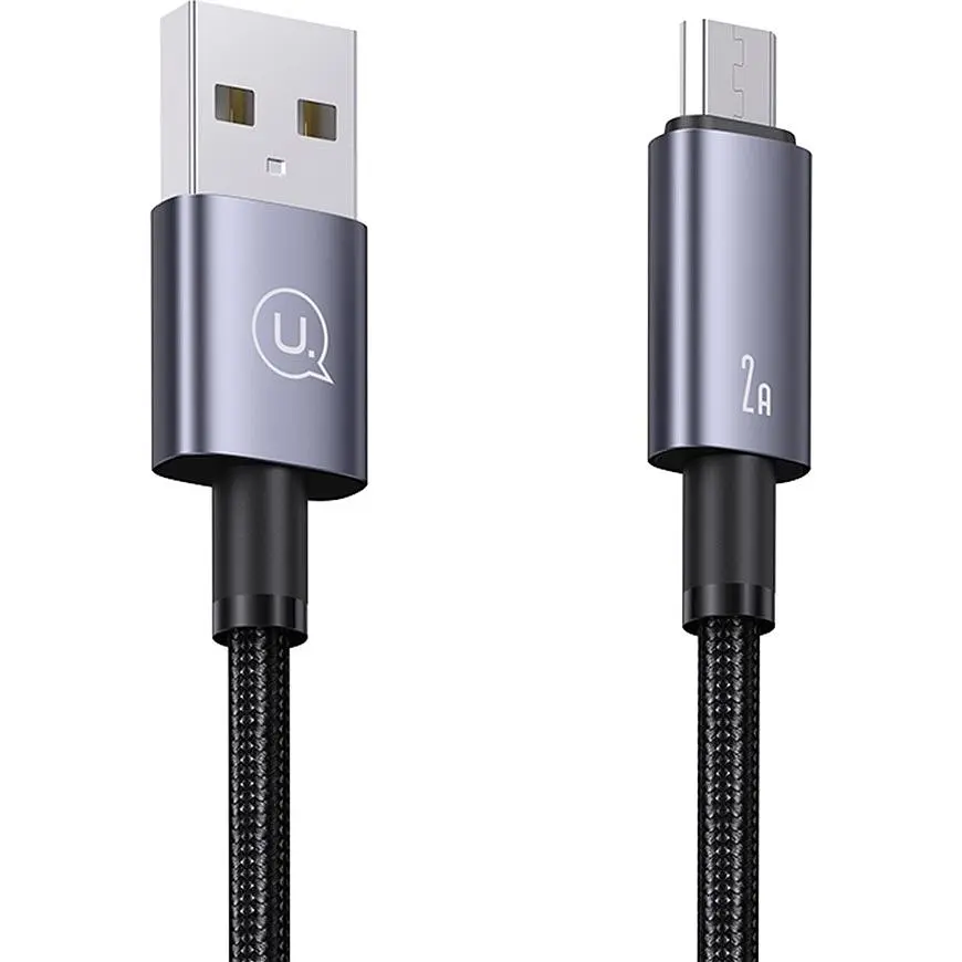 Кабель Usams US-SJ668 USB-A to Micro-USB 2A 1.2m Tarnish [138994] - фото 3