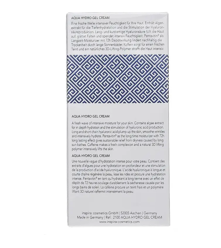 Інтенсивно-зволожуючий крем ONLY Mykonos Blue AQUA HYDRO GEL GREAM Inspira:cosmetics 50 мл - фото 3