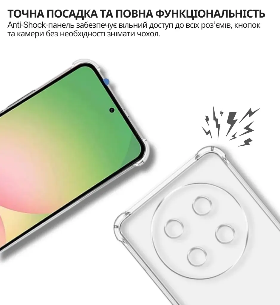 Чохол до мобільного телефона BeCover Anti-Shock Honor X9c Clear (714954) - фото 5