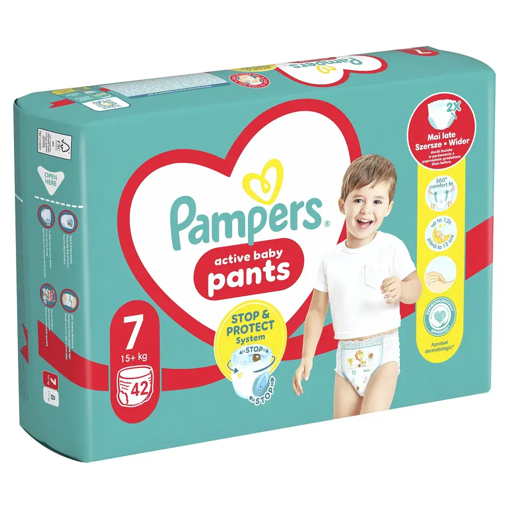 Підгузки Pampers Pants Giant Plus Розмір 7 (17+ кг) 42 шт (8700216341639) - фото 2