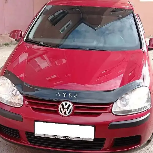 Дефлектор капота мухобійка Volkswagen Golf V 2003-2010 Voron Glass - фото 3