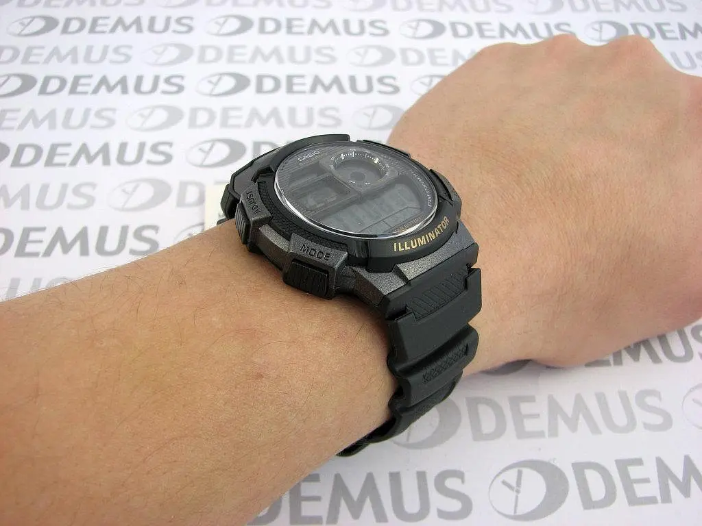 Електронні спортивні годинники наручні чоловічі оригінальні Casio Collection AE-1000W-1BVEF - фото 6