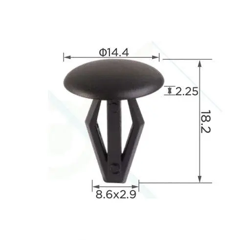 Кліпса для обшивки салону (OEM 90467-09069, 9046709069, 76906-T3000, 76906T3000) (C0006) - фото 2