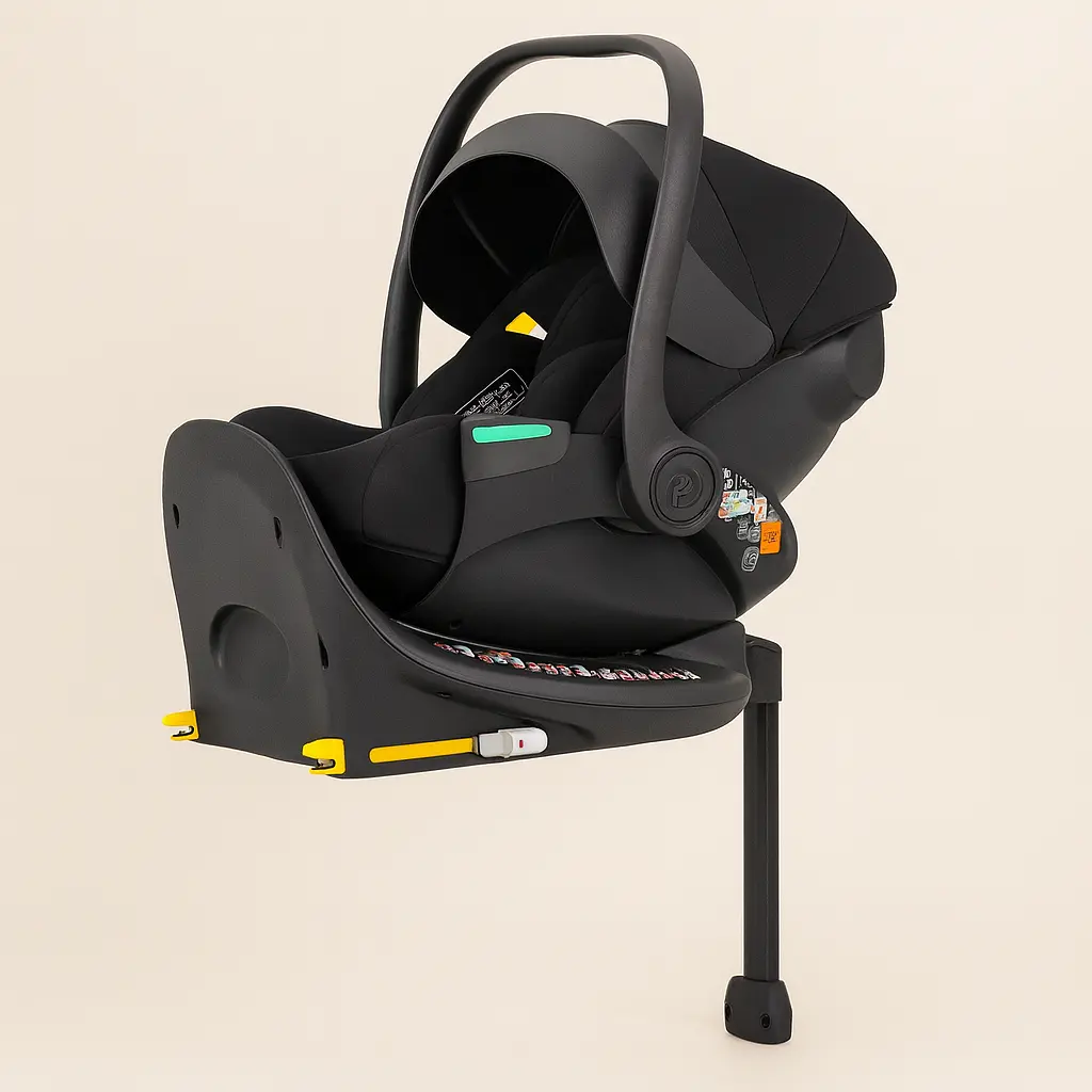 Автокресло+база CARRELLO Vega lite CRL-13808/2 Absolute Black i-Size 40-87см ISOFIX с вращением /1/ - фото 2