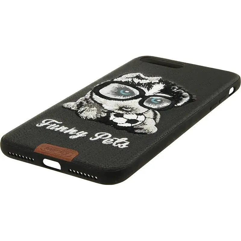 Чохол-накладка Remax Funny Pets Series Case Apple iPhone 7 Plus Black - фото 7