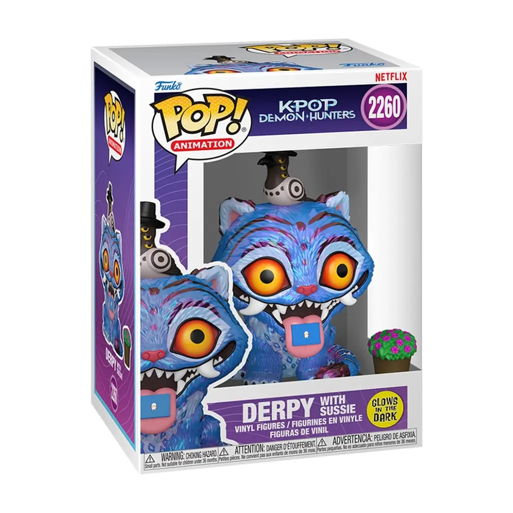 Фігурка Funko Pop серії Кейпоп-мисливиці на демонів - Тигр із Сорокою та квітка (GW) (94693) - фото 2