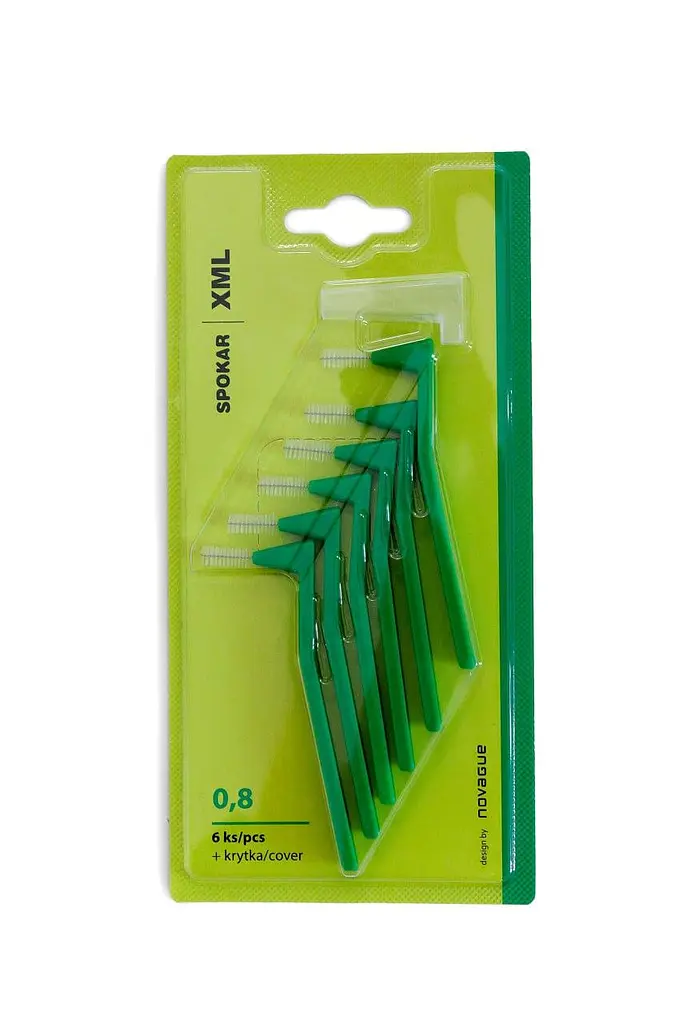 Міжзубні йоршики кутові Spokar XML 0.8mm, 6 шт - фото 4