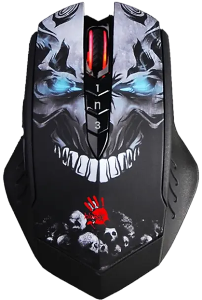 Миша бездротова A4Tech R80 Plus Bloody (Skull) Blue Black