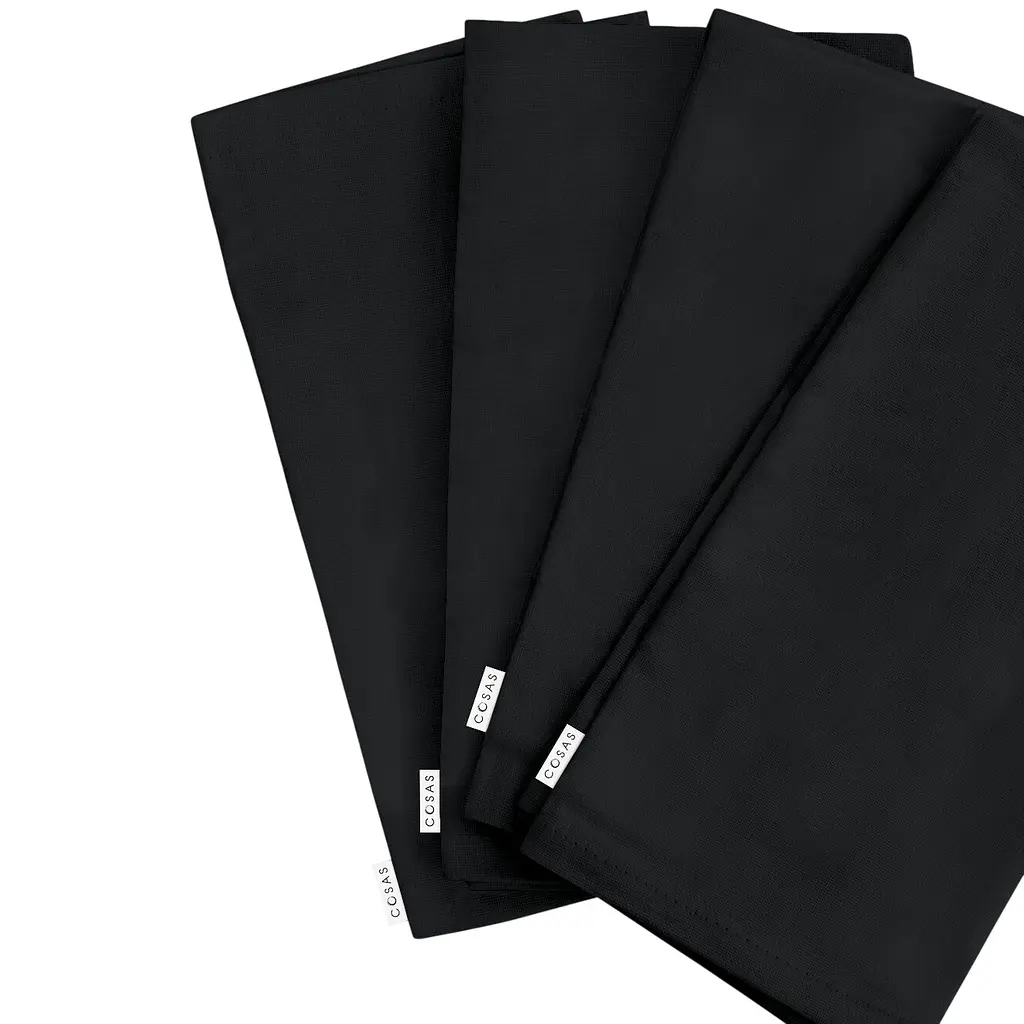 Серветки Cosas Panther 30х30 см 4 шт. (Set-4Serviette_RanforsBlack_30) - фото 2
