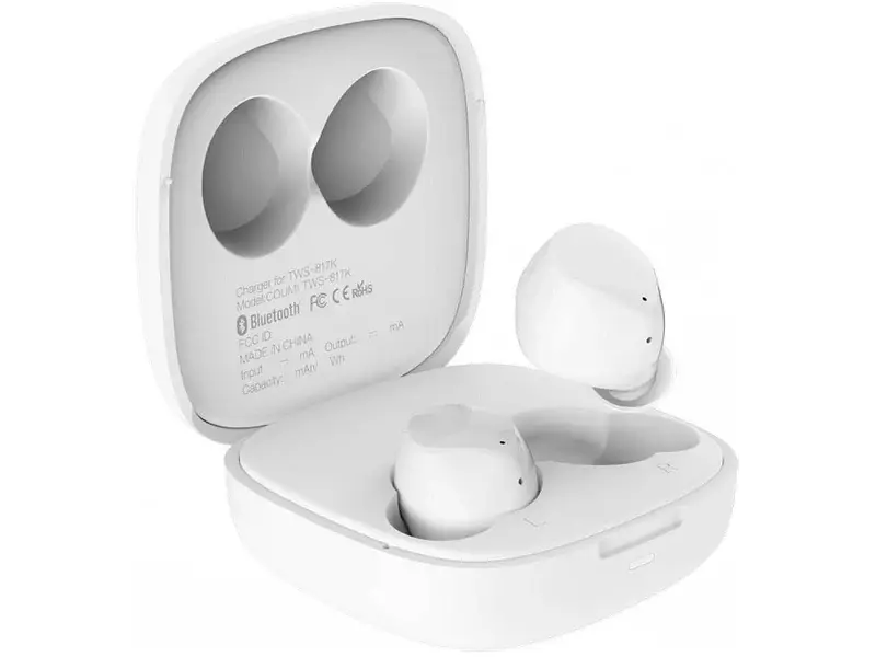 Навушники TWS (повністю бездротові) Tecno Hipods H2 White (4895180756405) - фото 2