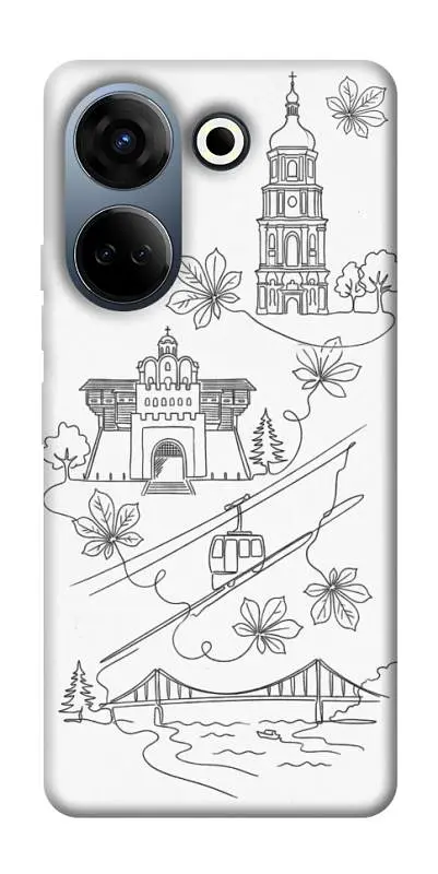 TPU чохол Demsky Kyiv spirit для TECNO Camon 20 Pro (CK7n)