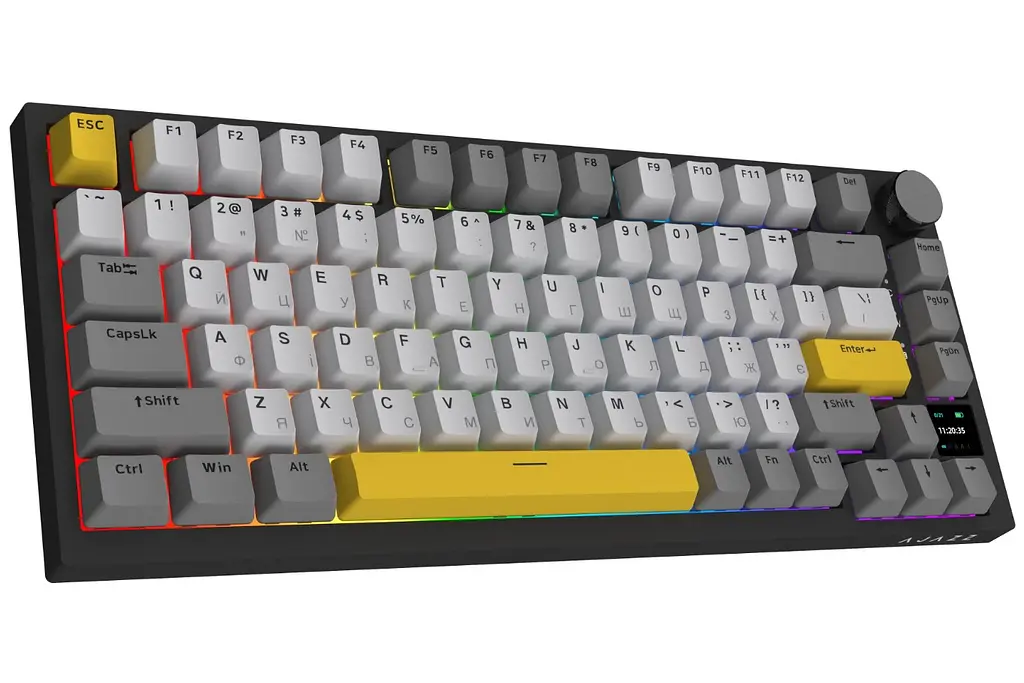 Клавиатура игровая механическая беспроводная Ajazz AK-820B PRO Black RGB Gift Switch Hot-Swap - фото 5