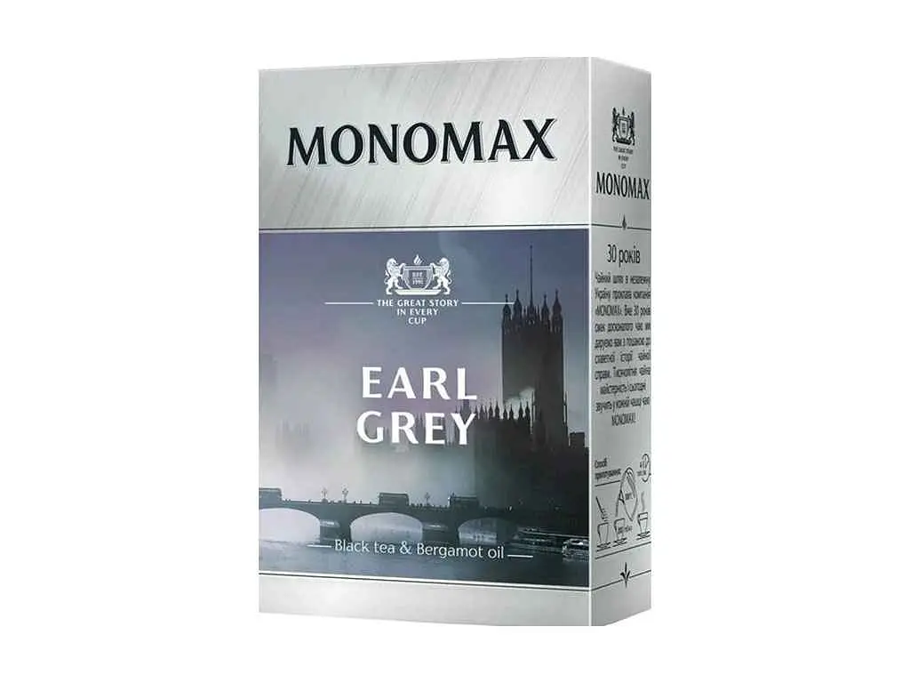 Чай фасованний зелений Мономах 90 г Earl Grey